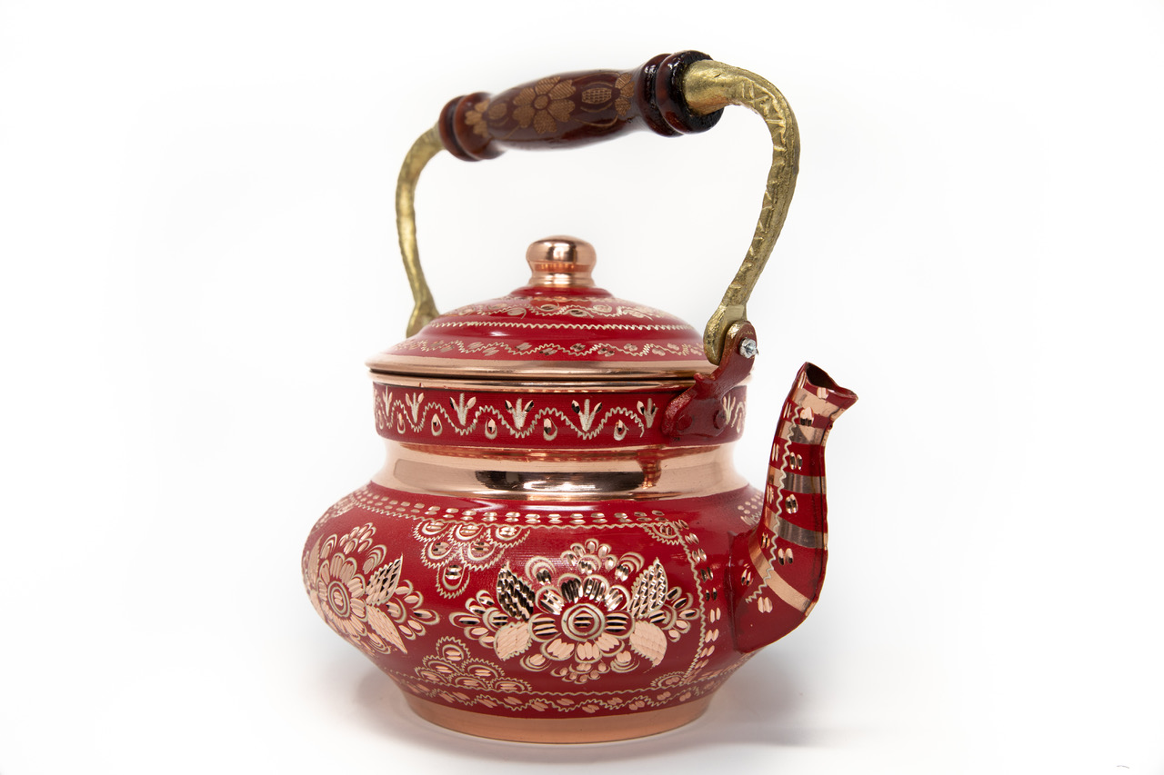 Red Color Glory Enamel Turkish Tea Pot Kettle, Turkish Teapot, Tea Kettle -  Traditional Turk